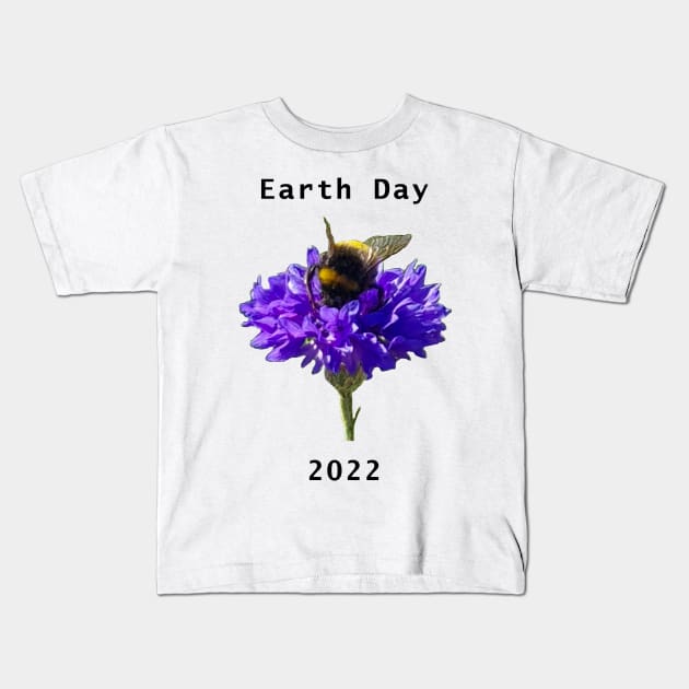 Earth Day Bumblebee 2022 Kids T-Shirt by ellenhenryart